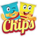 Signmission Chips Decal Concession Stand Food Truck Sticker, 12" x 4.5", D-DC-12 Chips19 D-DC-12 Chips19